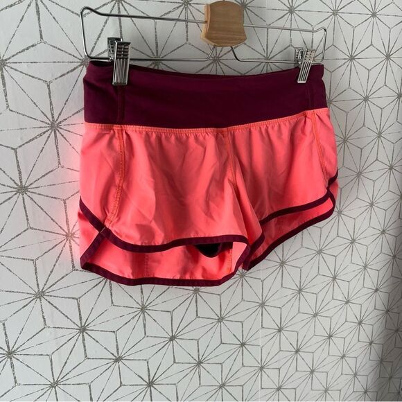 Lululemon Speed Short Pink Maroon 2.5” - Picture 2 of 6